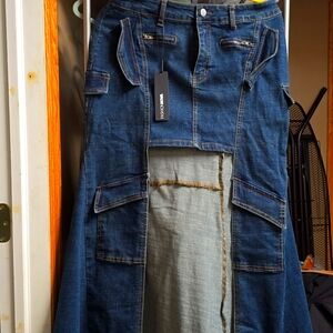 Classic Blue  Jeans Skrit